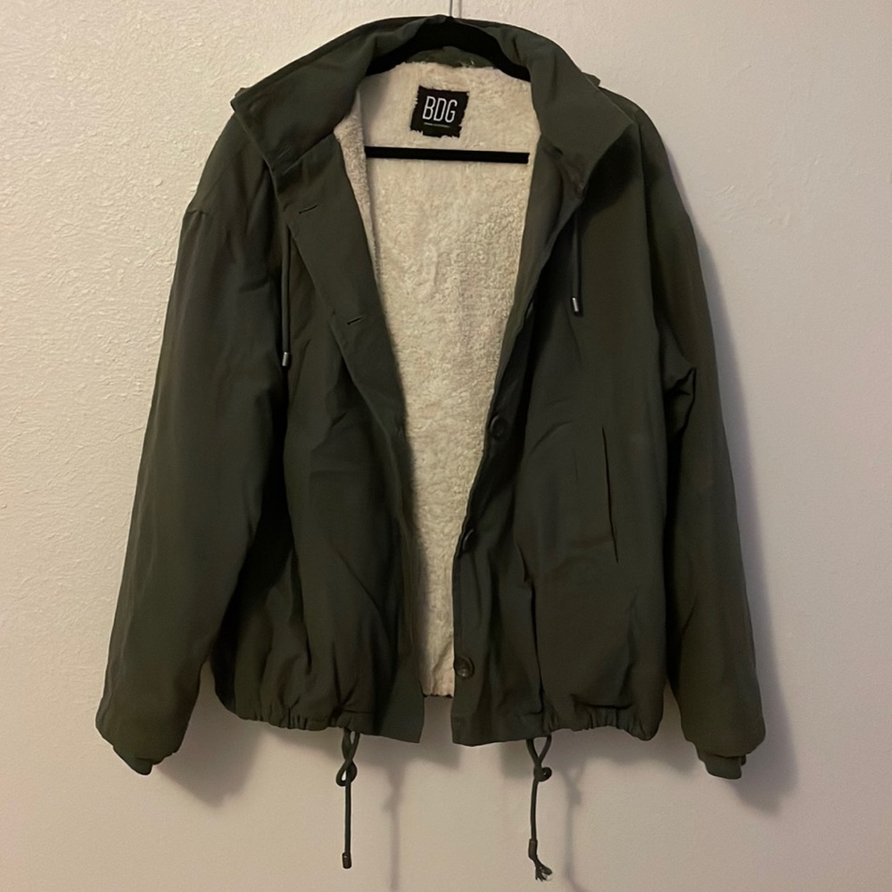 Urban Outfitters BDG hooded utility jacket. Size large.